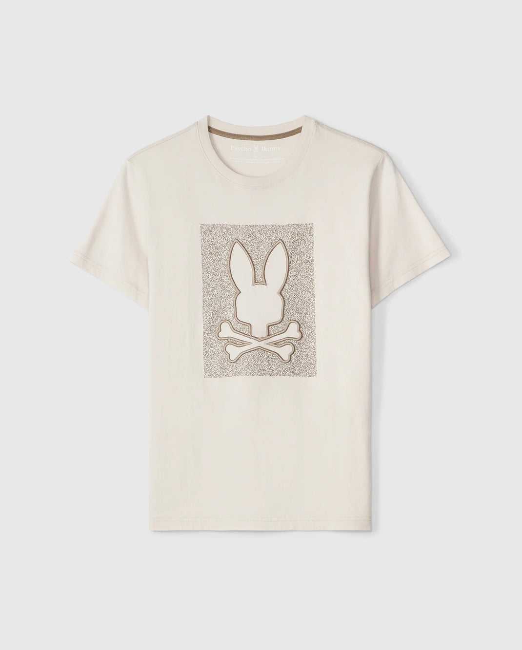 Tees Psycho Bunny Livingston Graphic Tee Beige Homme | INJ-01251900